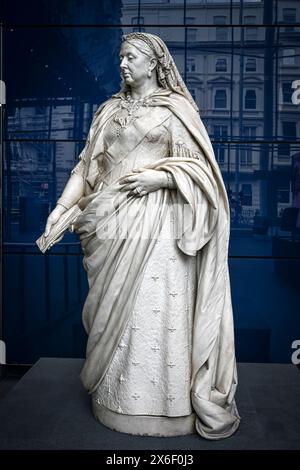Sculpture de la reine Victoria à l'Imperial College, Londres, Angleterre, U.. K Banque D'Images