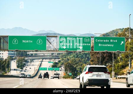 Los Angeles freeway Banque D'Images