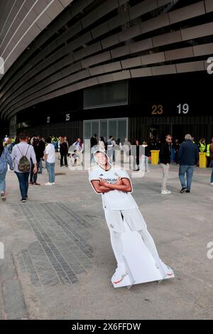 Madrid, Espagne. 14 mai 2024. Madrid Espagne ; 14/05/2024.- le Real Madrid bat Alavés 5-0 lors de la journée 36 de la Ligue espagnole de Football. Avec les buts de Jude Bellingham 10', Vinicuis Junior 27', 60', Federico Valverde 45' 1' et Arda Güler 81'. Match au stade Santiago Bernabeu dans la capitale du Royaume d'Espagne crédit : Juan Carlos Rojas/dpa/Alamy Live News Banque D'Images