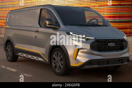 Ford transit Custom : le tout nouveau modèle 2024 Banque D'Images