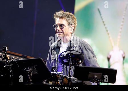 Jean-Michel Jarre live beim Starmus concert d'ouverture 'Bridge from the future' auf der Open Air Bühne. Bratislava, 12.05.2024 Banque D'Images