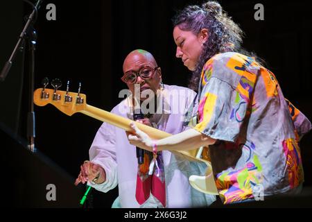 Dee Dee Bridgewater se produisant au Cheltenham Jazz Festival, Royaume-Uni. 4 mai 2024 Banque D'Images