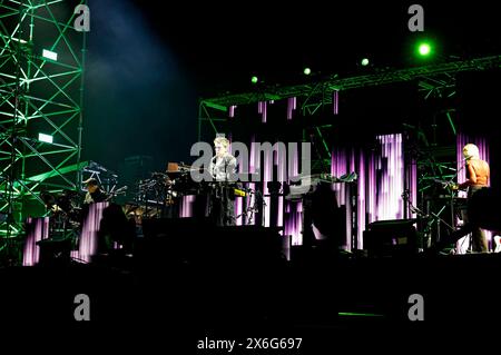 Jean-Michel Jarre live beim Starmus Opening concert Bridge du futur auf der Open Air Bühne. Bratislava, 12.05.2024 *** Jean Michel Jarre en concert au Starmus Opening concert Bridge from the future sur la scène en plein air Bratislava, 12 05 2024 Foto:XF.xArndtx/xFuturexImagex jarre starmus 4532 Banque D'Images