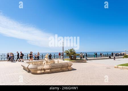 Blick vom Aussichtspunkt Balco del Mediterrani auf die Bucht von Tarragona, Spanien Tarragona Katalonien Spanien *** vue depuis le Balco del Mediterra Banque D'Images