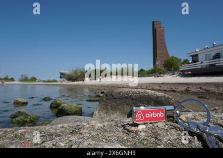 Airbnb Key à Laboe Ehrenmal en Allemagne près de Kiel Banque D'Images