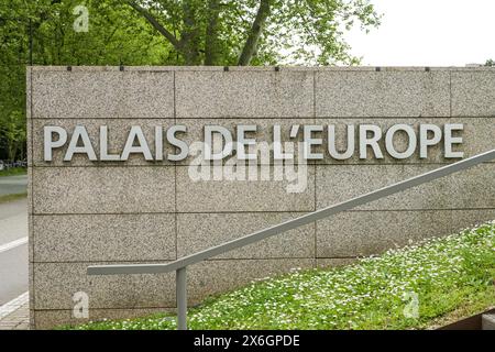 Europarat, Palais de l'Europe, Av. De l'Europe, Straßburg, Département Bas-Rhin, Frankreich Banque D'Images