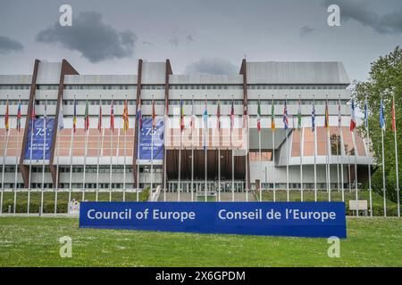 Europarat, Palais de l'Europe, Av. De l'Europe, Straßburg, Département Bas-Rhin, Frankreich Banque D'Images