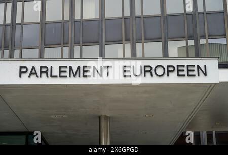 Europäisches Parlament, Gebäude Winston Churchill, Avenue du President Robert Schumann, Straßburg, Département Bas-Rhin, Frankreich Banque D'Images