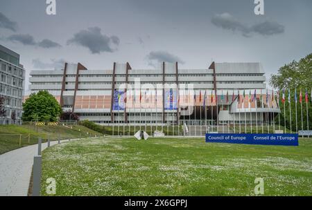 Europarat, Palais de l'Europe, Av. De l'Europe, Straßburg, Département Bas-Rhin, Frankreich Banque D'Images