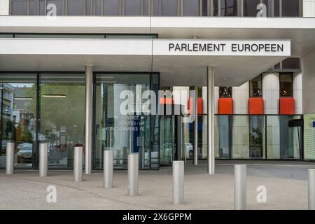 Europäisches Parlament, Gebäude Winston Churchill, Avenue du President Robert Schumann, Straßburg, Département Bas-Rhin, Frankreich Banque D'Images