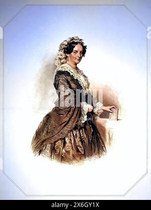 Amalie Haizinger, genannt Neumann-Haizinger, geborene Morstadt geb. 6. Mai 1800 à Karlsruhe, Gest. 11. Août 1884 à Wien War eine deutsche Schauspi Banque D'Images