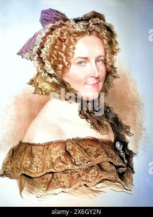 Amalie Haizinger, genannt Neumann-Haizinger, geborene Morstadt geb. 6. Mai 1800 à Karlsruhe, Gest. 11. Août 1884 à Wien War eine deutsche Schauspi Banque D'Images