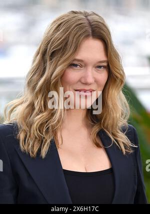 Cannes, France. 15 mai 2024. Lea Seydoux assiste à la photocall du deuxième acte, au Palais de Festival, dans le cadre de la 77ème édition du Festival de Cannes. Crédit : Doug Peters/EMPICS/Alamy Live News Banque D'Images
