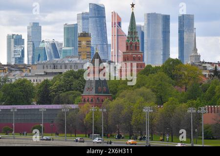 Moscou. 11 mai 2024. Cette photo prise le 11 mai 2024 montre le paysage urbain de Moscou, en Russie. Crédit : Alexander Zemlianichenko Jr/Xinhua/Alamy Live News Banque D'Images