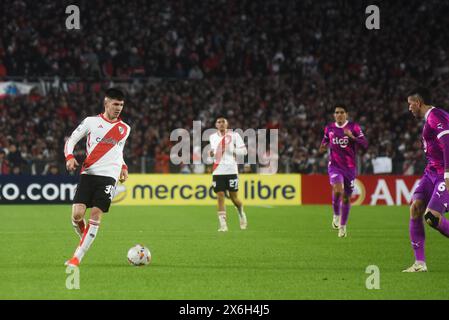 Buenos Aires, Argentine. 14 mai 2024. Footballeurs lors du match entre River plate et Libertad (Paraguay) en phase de groupes de la Copa Libertadores le 15 mai 2024 à Buenos Aires, Argentine. Crédit : Gabriel Sotelo/FotoArena/Alamy Live News Banque D'Images