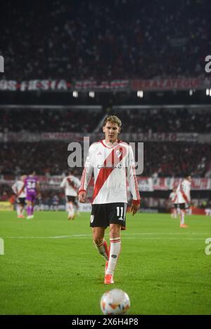 Buenos Aires, Argentine. 14 mai 2024. Footballeurs lors du match entre River plate et Libertad (Paraguay) en phase de groupes de la Copa Libertadores le 15 mai 2024 à Buenos Aires, Argentine. Crédit : Gabriel Sotelo/FotoArena/Alamy Live News Banque D'Images