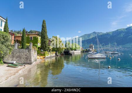 Village Pescallo sur le lac de Côme près de Bellagio Italie Banque D'Images