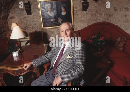 James Graham BALLARD (J.G. ou JG ou J G Ballard) - date : 19951001 ©John Foley/Opale.photo Banque D'Images