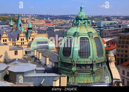 Maison municipale de Prague (Obecni Dum). Salle de concert Art nouveau dans la ville de Prague, République tchèque. Banque D'Images