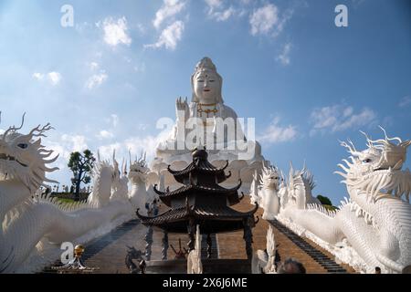 WAT HUAY PLA KANG (DÉESSE DE LA MISÉRICORDE) Banque D'Images