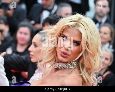 Cannes, France. 02 janvier 2000. Cannes, 77ème Festival de Cannes 2024, deuxième soirée tapis rouge du film 'Furiosa : a Mad Max Saga'. Sur la photo Victoria Silvstedt crédit : Independent photo Agency/Alamy Live News Banque D'Images