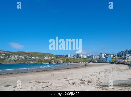 La plage de Port Erin, Île de Man, Angleterre, Royaume-Uni Banque D'Images