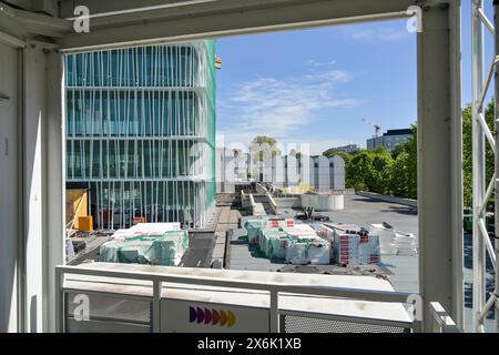 Chantier, nouveau bâtiment, Bauhaus-Archiv Museum fuer Gestaltung, Klingelhoeferstrasse, Tiergarten, Mitte, Berlin, Allemagne Banque D'Images