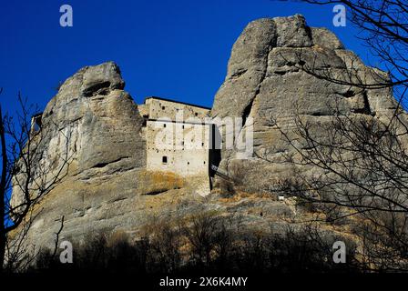 Castello della Pietra près de Vobbia, Gênes, Ligurie, Italie Banque D'Images