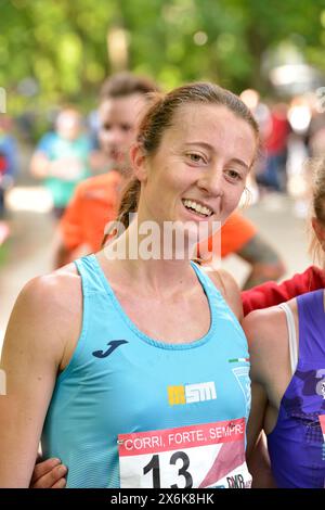 Giulia Zanne parmi les meilleurs athlètes la course DKRace à Monza Italie 2024 Banque D'Images