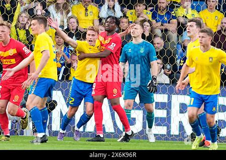 Broendby, Danemark. 15 mai 2024. Match de Superliga 3F entre Broendby IF et le FC Nordsjaelland au Broendby Stadium de Broendby, mercredi 15 mai 2024. (Photo : Mads Claus Rasmussen/Scanpix 2024) crédit : Ritzau/Alamy Live News Banque D'Images
