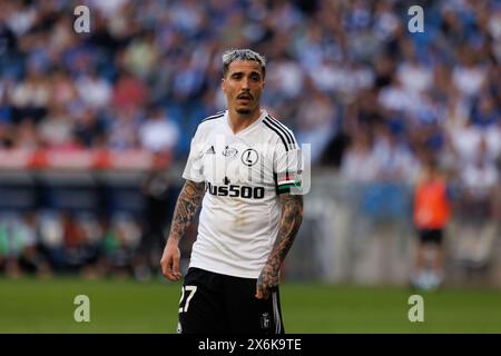 Josue Pesqueira de Legia Warszawa vu en action lors du match PKO BP Ekstraklasa entre Lech Poznan et Legia Warszawa au stade Enea. Scores finaux ; Lech Poznan 1 : 2 Legia Warszawa. Banque D'Images