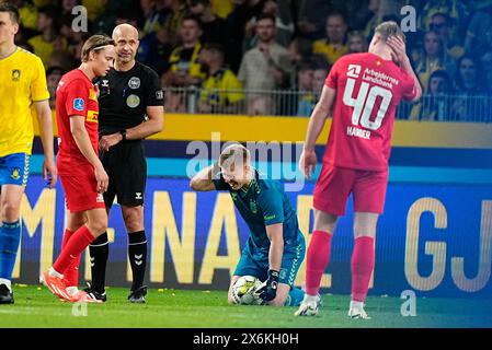 Broendby, Danemark. 15 mai 2024. Match de Superliga 3F entre Broendby IF et le FC Nordsjaelland au Broendby Stadium de Broendby, mercredi 15 mai 2024. (Photo : Mads Claus Rasmussen/Scanpix 2024) crédit : Ritzau/Alamy Live News Banque D'Images