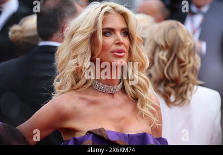 Cannes, France, 15 mai 2024. Victoria Silvstedt arrive sur le tapis rouge pour le gala du film Furiosa : a Mad Max Saga au 77ème Festival de Cannes, France. Crédit : Doreen Kennedy/Alamy Live News. Banque D'Images