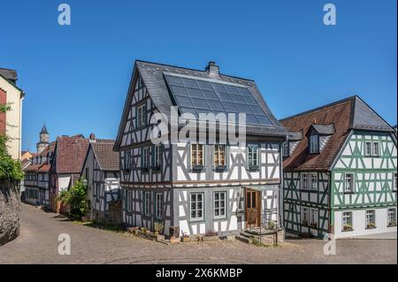 Maisons à colombages à Idstein, Taunus, Hesse, Allemagne Banque D'Images