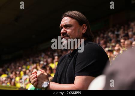 Daniel Farke Manager de Leeds United - Norwich City v Leeds United, Sky Bet Championship Play-Off demi-finale - 1st Leg, Carrow Road, Norwich, Royaume-Uni - 12 mai 2024 usage éditorial uniquement - des restrictions DataCo s'appliquent Banque D'Images