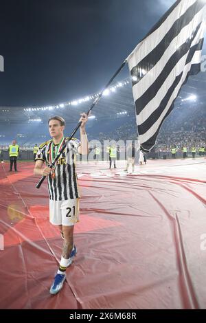 Roma, Italie. 15 mai 2024. Lors de la finale de la Coupe d'Italie de football entre Atalanta et Juventus au stade Olympique de Rome, Italie, mercredi 15 mai 2024. (Fabrizio Corradetti/LaPresse) crédit : LaPresse/Alamy Live News Banque D'Images