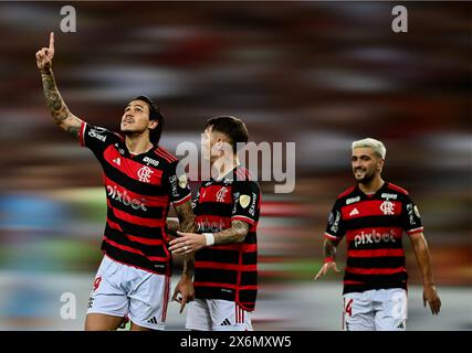 Rio de Janeiro-Brésil, 15 mai 2024, Copa Libertadores da Américas, match entre les équipes de Flamengo et Bolivar au stade Pedro de Maracanã Banque D'Images