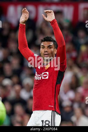 Manchester, Royaume-Uni. 15 mai 2024. Casemiro de Manchester United lors du match de premier League à Old Trafford, Manchester. Le crédit photo devrait se lire : Andrew Yates/Sportimage crédit : Sportimage Ltd/Alamy Live News Banque D'Images