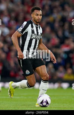 Manchester, Royaume-Uni. 15 mai 2024. Jacob Murphy de Newcastle United lors du match de premier League à Old Trafford, Manchester. Le crédit photo devrait se lire : Andrew Yates/Sportimage crédit : Sportimage Ltd/Alamy Live News Banque D'Images