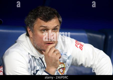 Saint-Pétersbourg, Russie. 15 mai 2024. Eduard Bezuglov, médecin sur le match de football de la Coupe de Russie 2023/2024 entre le Zenit Saint-Pétersbourg et le CSKA Moscou à Gazprom Arena. Score final ; Zenit 0:0 CSKA (5:4, tirs au but), Zenit a atteint la superfinale de la Coupe de Russie de Football. (Photo de Maksim Konstantinov/SOPA images/SIPA USA) crédit : SIPA USA/Alamy Live News Banque D'Images