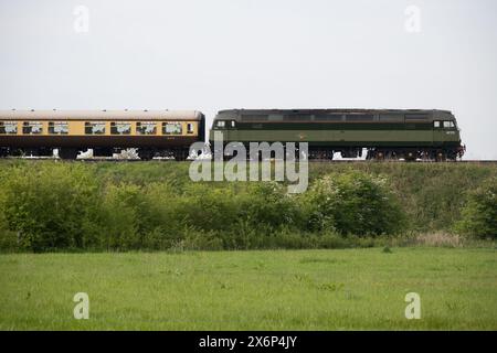 Locomotive diesel de classe 47 n° 47773 (D1755) à Hatton Bank, Warwickshire, Angleterre, Royaume-Uni Banque D'Images