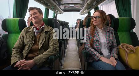 Irlandais souhaite Lindsay Lohan et Ed Speleers Banque D'Images