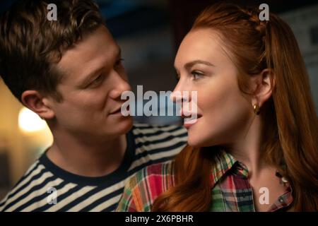 Irlandais souhaite Lindsay Lohan et Ed Speleers Banque D'Images