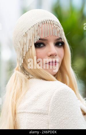 Cannes, France. 16 mai 2024. Anya Taylor-Joy présente au Furiosa : a Mad Max Saga Photocall dans le cadre du 77e Festival International du film de Cannes, le 16 mai 2024. Photo Aurore MARECHAL/ABACAPRESS. COM Credit : Abaca Press/Alamy Live News Banque D'Images