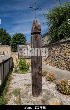 Église de San Nicolás de Bari, gothique, Muriel de la Fuente, Soria, Communauté autonome de Castille, Espagne, Europe. Banque D'Images