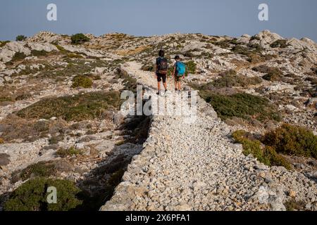 Camino del Archiduque, - Camí de s'Arxiduc -, Valldemossa, Majorque, Iles Baléares, Espagne. Banque D'Images