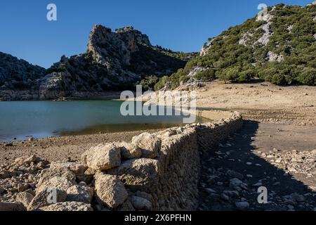 Embalse De Gorg Blau, Ibiza, Majorque, Iles Baléares, Espagne. Banque D'Images
