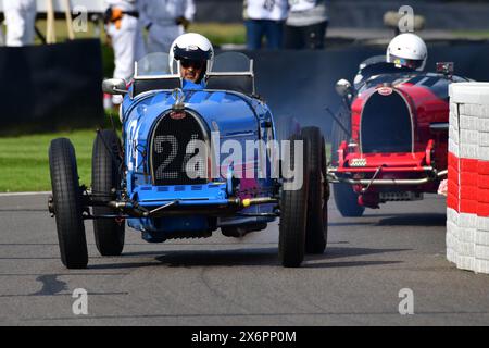 Stéphane Darracq, Bugatti type 35, Trophée Grover Williams, vingt minutes de course pour les Grand Prix d'avant-guerre, principalement de la période 1920 à 1931, Banque D'Images