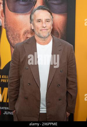 AUSTIN, TEXAS - Richard Linklater assiste à la première de « Hit Man » de Netflix et de l'intronisation de Glen Powell au Texas film Hall of Fame au Paramount Theatre le 15 mai 2024 à Austin, Texas. (Photo de Maggie Boyd/Sipa USA) crédit : Sipa USA/Alamy Live News Banque D'Images