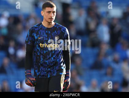 Brighton et Hove, Royaume-Uni. 15 mai 2024. Djordje Petrović de Chelsea se réchauffe lors du match de premier League au stade AMEX, Brighton et Hove. Le crédit photo devrait se lire : Paul Terry/Sportimage crédit : Sportimage Ltd/Alamy Live News Banque D'Images